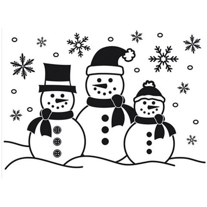Three Snowmen Embossing Folder / Folder de Grabado Muñecos de Nieve Descontinuado Darice