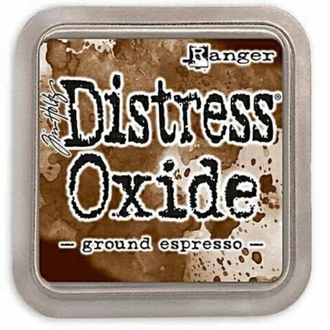 Tim Holtz Distress Oxide Ground Espresso  / Cojin de Tinta Efecto Oxidado Café Tintas Ranger