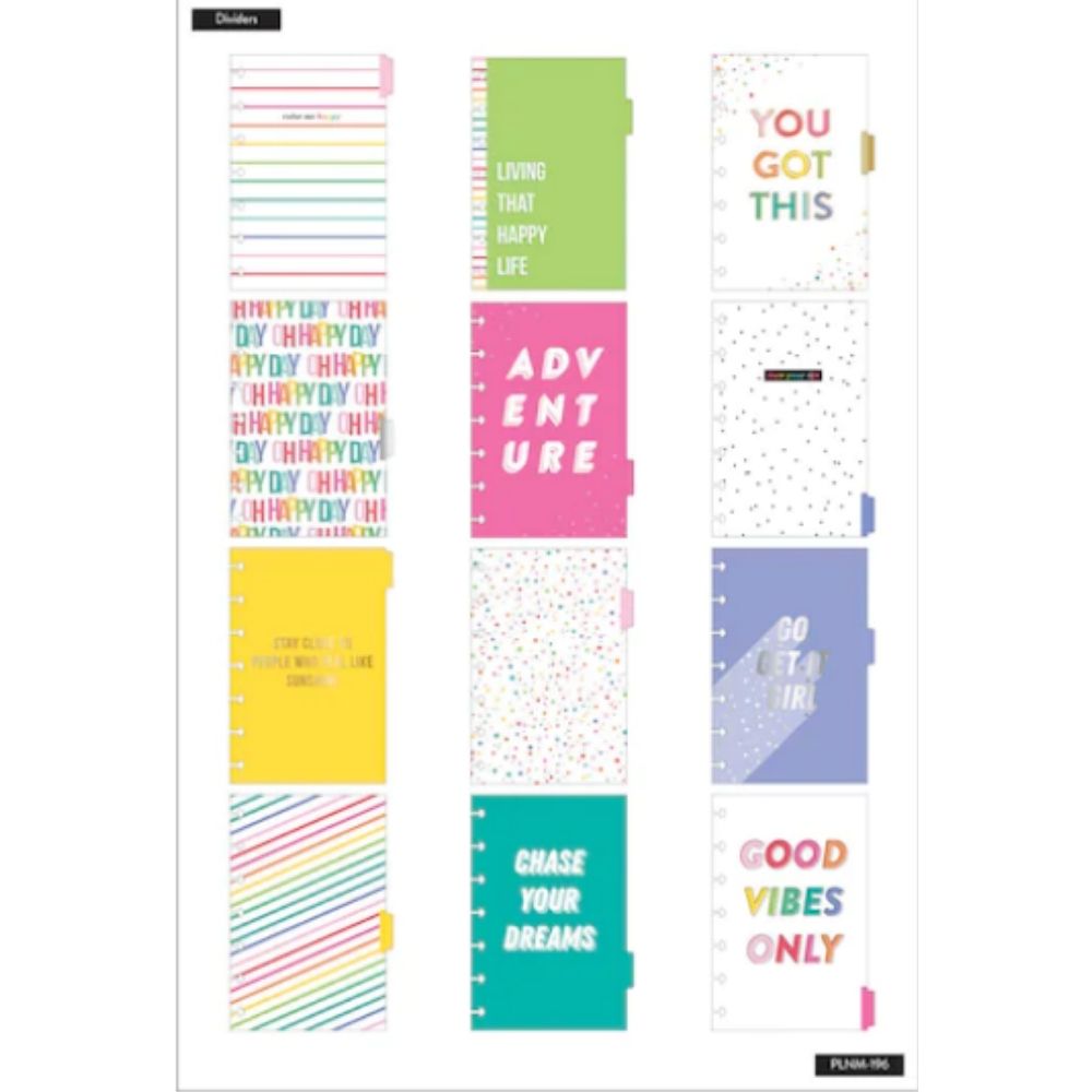 Happy Planner Oh Happy Day Mini Planner / Agenda Planificadora 12 Meses Dias Felices Descontinuado Me &amp; My Big Ideas