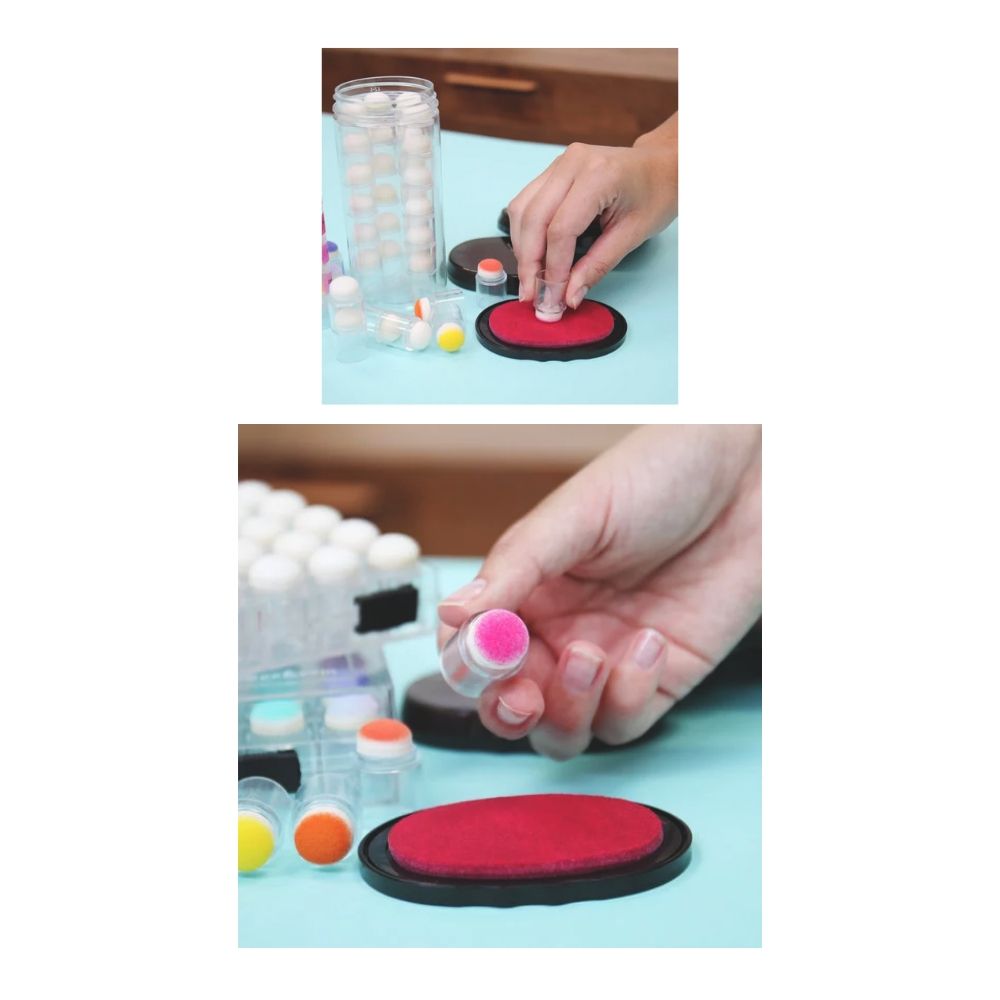30 Sponge Daubers / 30 Aplicadores de Tinta Apilables Daubers Scrapbook