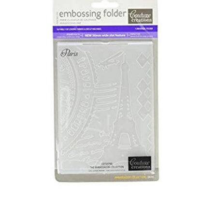 Paris Embossing Folder / Folder de Grabado de Paris Descontinuado Couture Creations