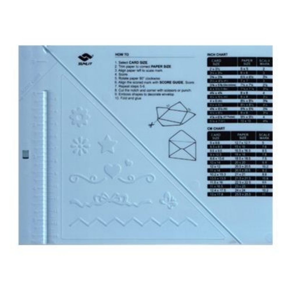 Envelope Maker with Punch / Mini Tabla para Dobleces y Sobres con Perforadora Descontinuado Joy Crafts