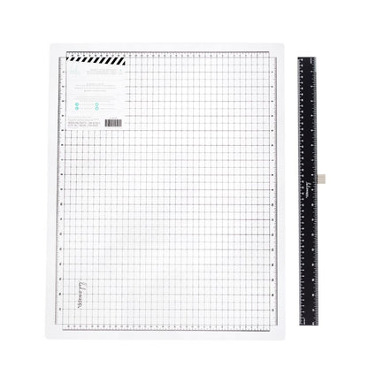 Heidi Swapp Magnetic Cutting Mat &amp; Ruler / Base De Corte Magnética con Regla 45.7X35 Cm Descontinuado Heidi Swapp