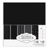 Patterned Cardstock 60 Pkg Black / 60 Hojas de Cartulina Tonos Negros Descontinuado Core&