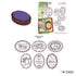 Stamping Oval 9 Piece Set / Set de Sellos Intercambiables Descontinuado JustRite
