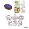 Stamping Oval 9 Piece Set / Set de Sellos Intercambiables
