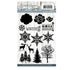 Clear Stamps Winter Wonderland, Winter Flowers / Sellos de Polímero de Navidad Descontinuado Winter Flowers