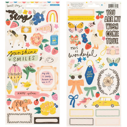 Sweet Story Cardstock Stickers / Estampas de Cartulina Descontinuado Maggie Holmes