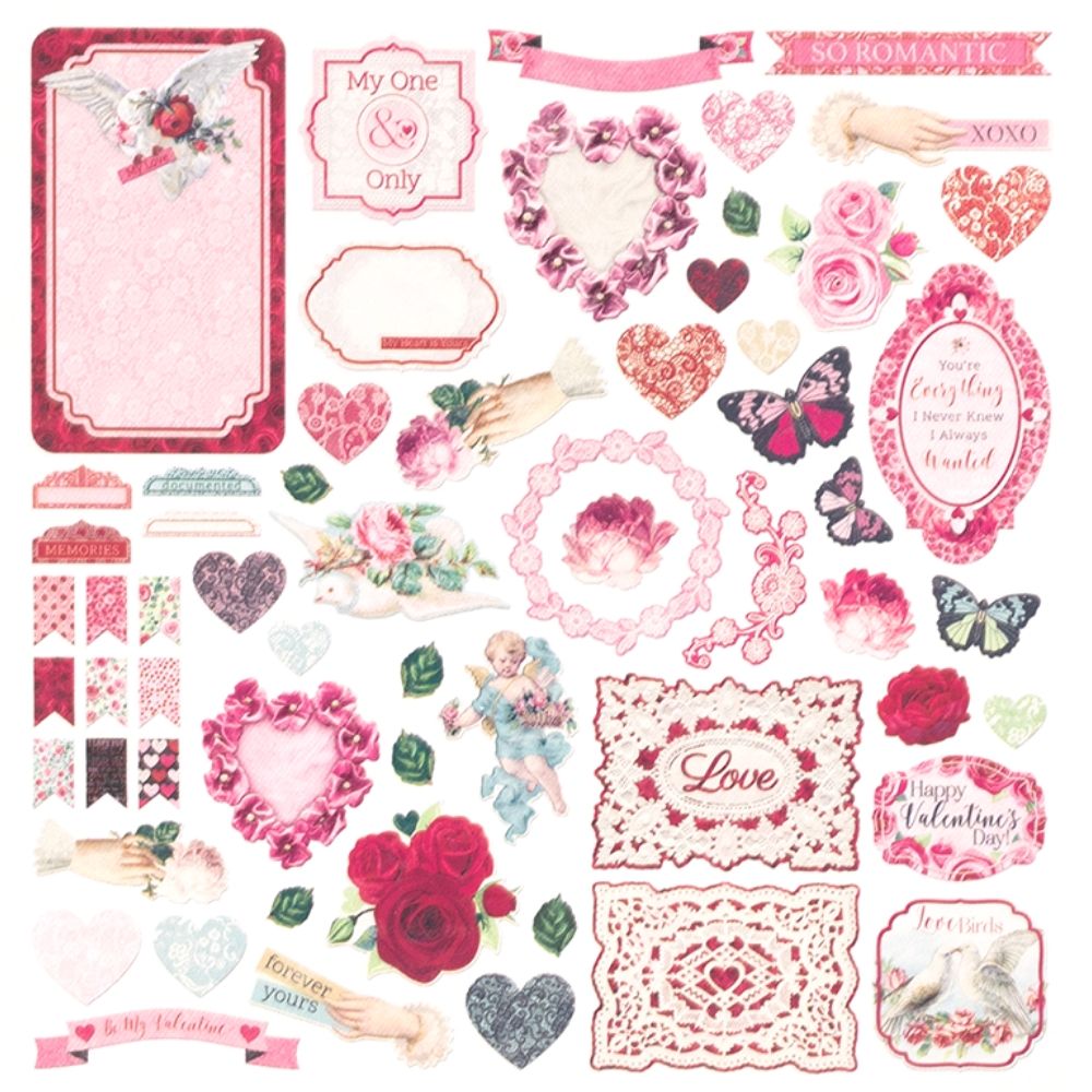 Count The Ways Die Cuts / Recortes de Amor Descontinuado BoBunny