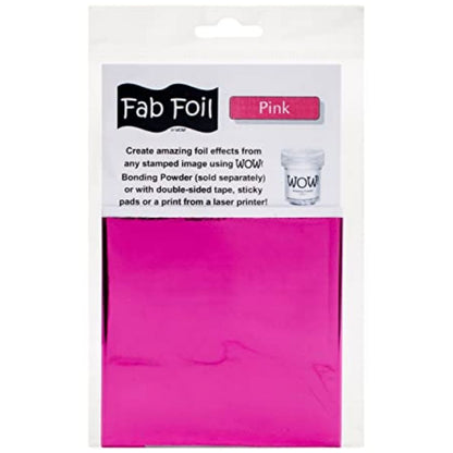 Pink Fab Foil / Papel Metalizado Rosado Foil Wow!