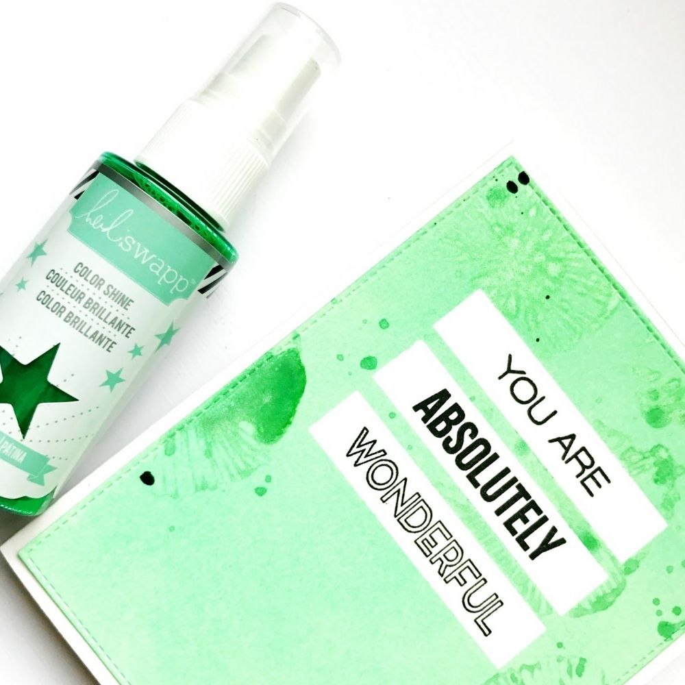 Color Shine Pack 2  / Kit de 6 Tintas en Spray con Brillitos  Heidi Swapp