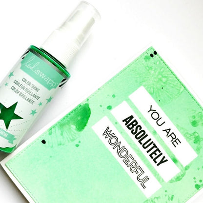 Color Shine Pack 2  / Kit de 6 Tintas en Spray con Brillitos  Heidi Swapp