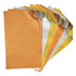 Metallics Foiled Papers 6"x12" / 12 Hojas de Papel Tipo Alumino Doble Cara Metalicos Papel Rinea