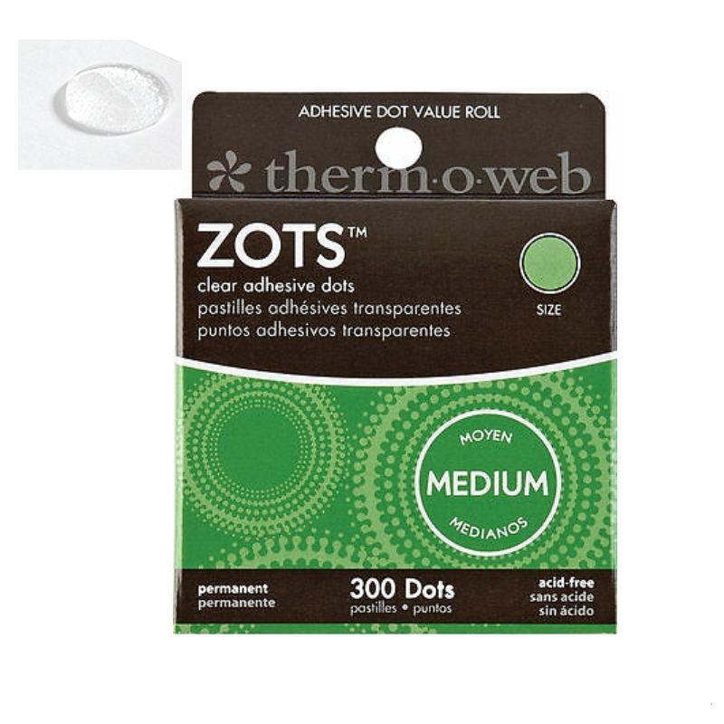 Zots Clear Adhesive Dots / Adhesivo Transparente en Puntos Adhesivos / Pegamentos Thermo Web