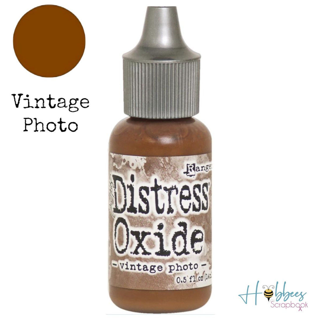 Distress Oxide Reinker Vintage Photo / Gotero para Recargar Cojín de Tinta Foto vintage. Tintas Tim Holtz - Ranger