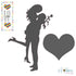 Couple & Heart Die / Suaje Pareja y Corazón Descontinuado Dress My Craft
