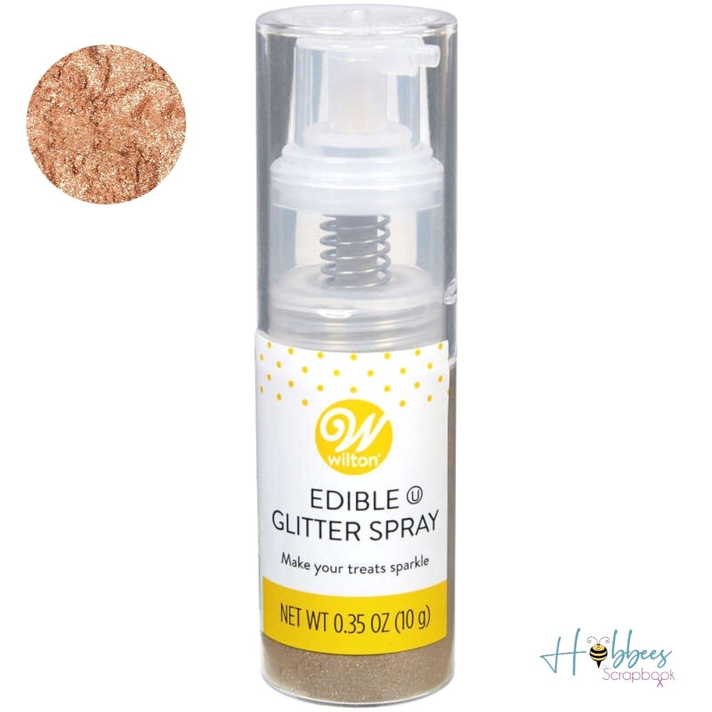 Edible Glitter Spray Rose Gold / Glitter con Atomizador Comestible Oro Rosa