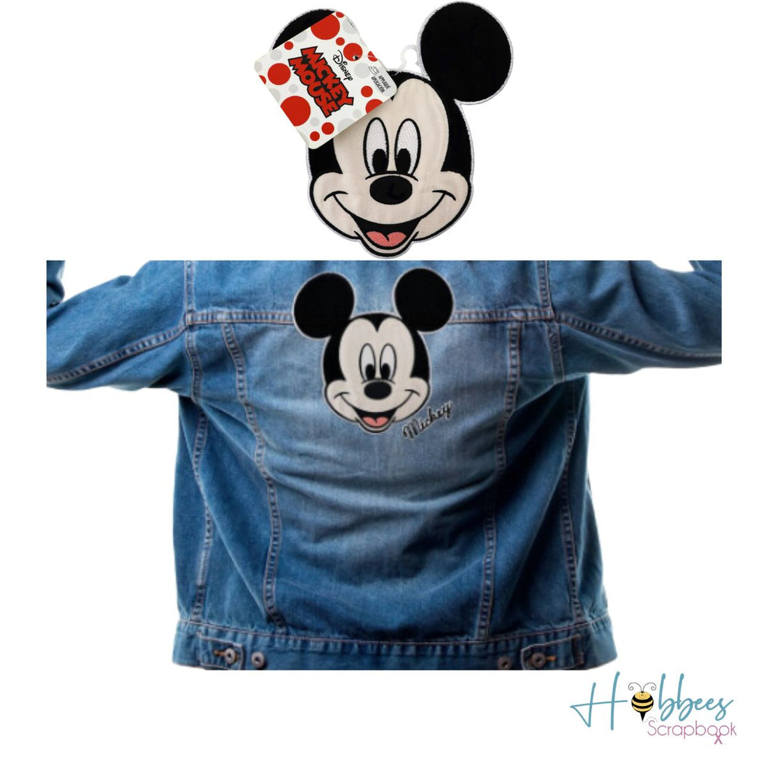 Mickey Mouse Iron-On Applique / Parche Térmico de Mickey Mouse Adhesivos / Pegamentos Disney