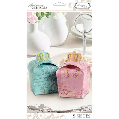 Parisian Favor Boxes Royal Crown / 8 Cajitas de Corona Royal Descontinuado Jolee&
