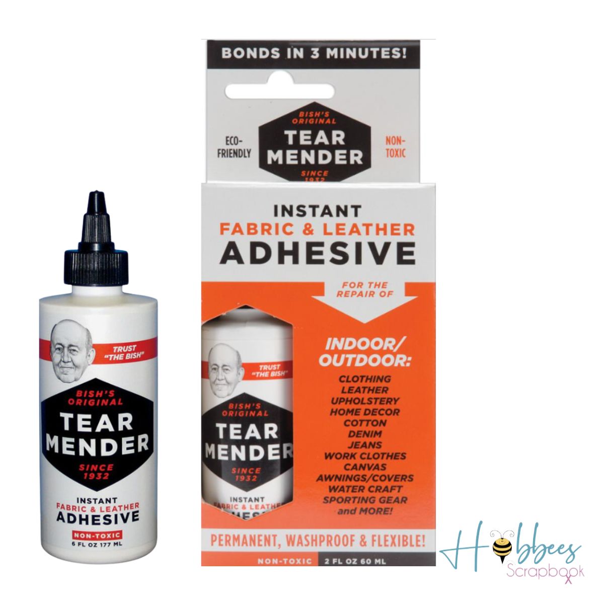 Tear Mender Adhesive / Adhesivo Para Reparar Tela y Cuero Descontinuado Tear Mender