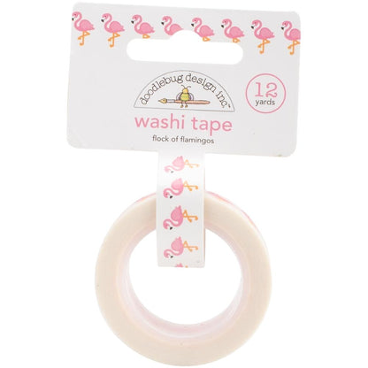 Flock Of Flamingos Washi Tape / Cinta Adhesiva Flamingos Washi Tape Doodlebug