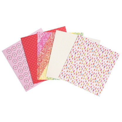 Rainbow Splash Foil Paper 12&quot; / Block de Papel Doble Cara Arcoirirs Papel DCWV