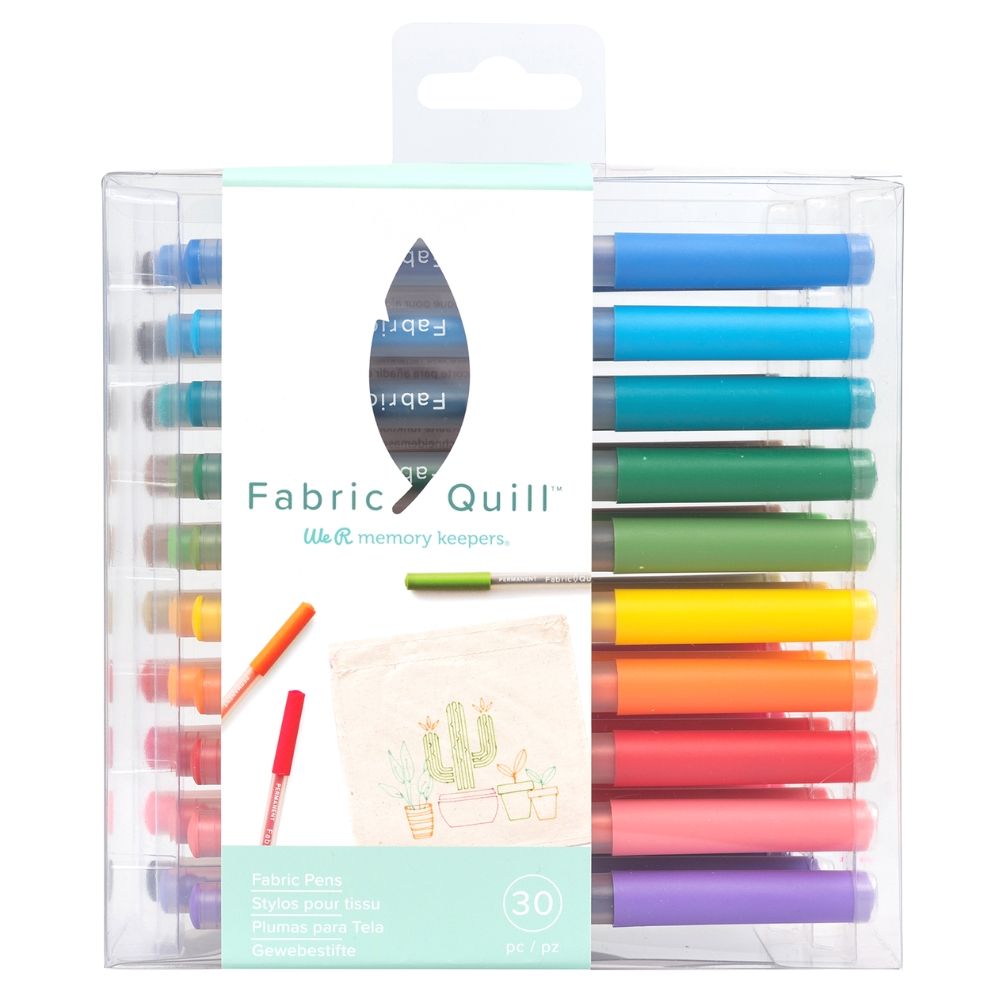 Quill Fabric Pens / 30 Rotuladores Textiles Colores y Plumones We R Memory Keepers