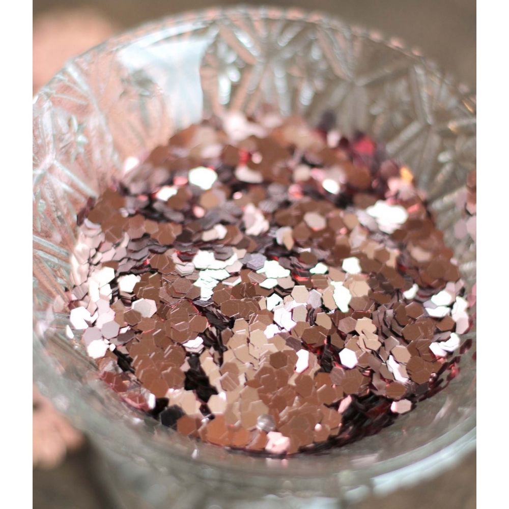 Super Chunky Glitter Rose Gold / Brillantina Gruesa Oro Rosa Descontinuado Darice