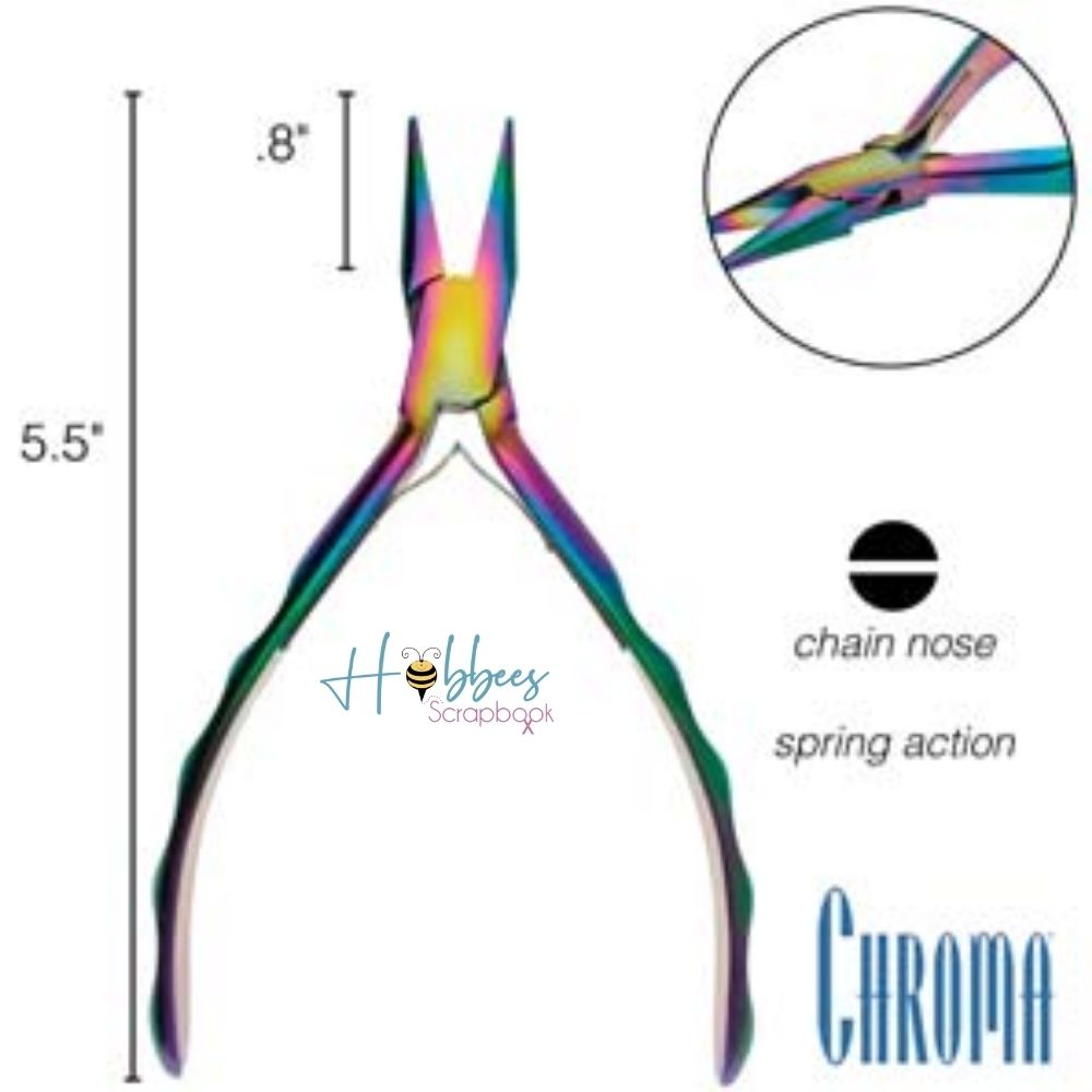 Chain Nose Pliers / Pinzas Punta Cadena Arcoiris Herramientas Bead Smith