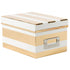 Thick Gold Foil Stripes Box / Caja Organizadora Rayas Doradas Almacenamiento y Organización DCWV