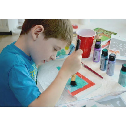 FolkArt Stencil Brush / Brocha Redonda para Esténcil 1in Pinceles y Brochas Plaid