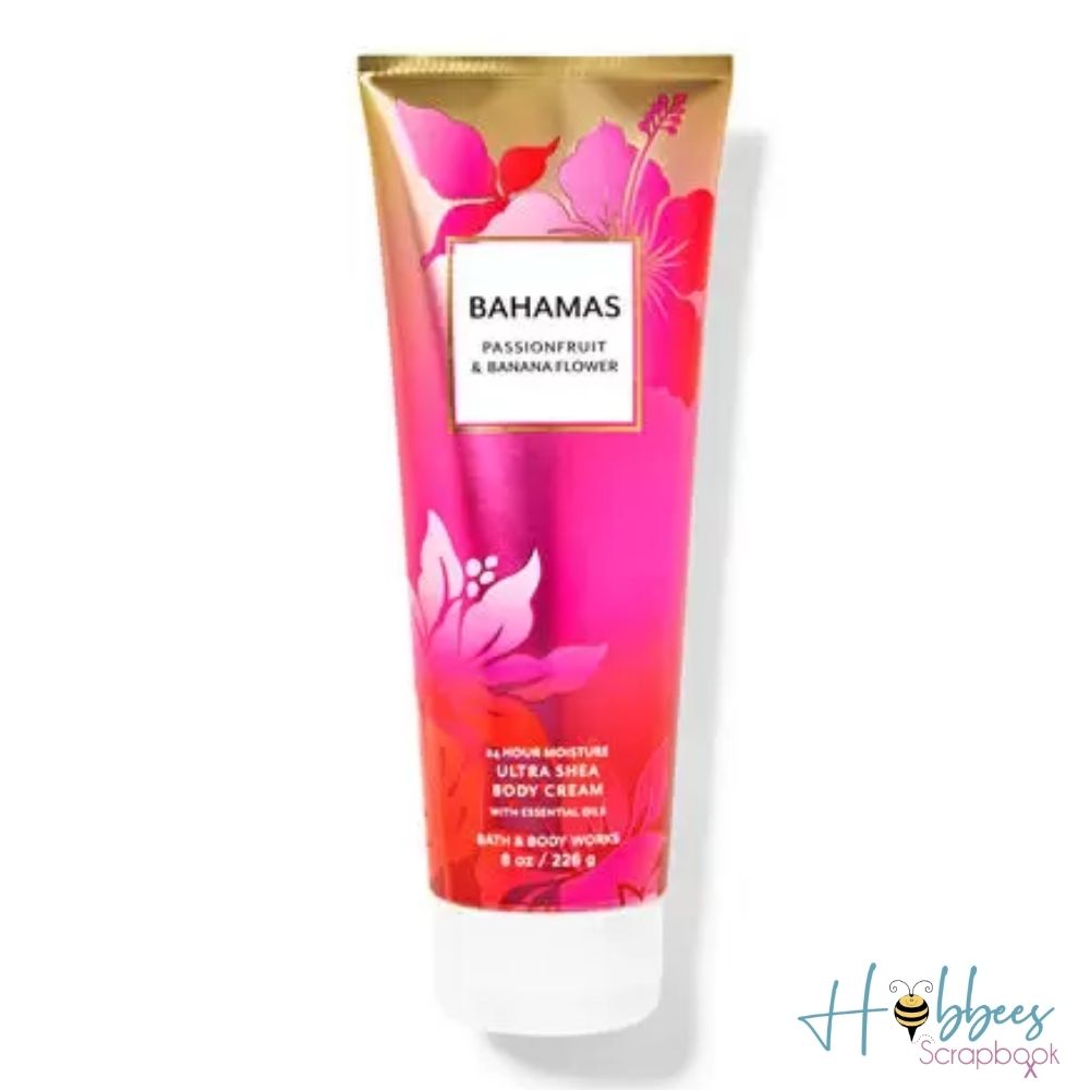 Bahamas Passionfruit &amp; Banana Flower Shea Body Cream / Crema Humectante Corporal Beauty Bath &amp; Body Works