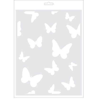 Butterflies Stencil / Plantilla de Mariposas Esténciles / Plantillas American Crafts