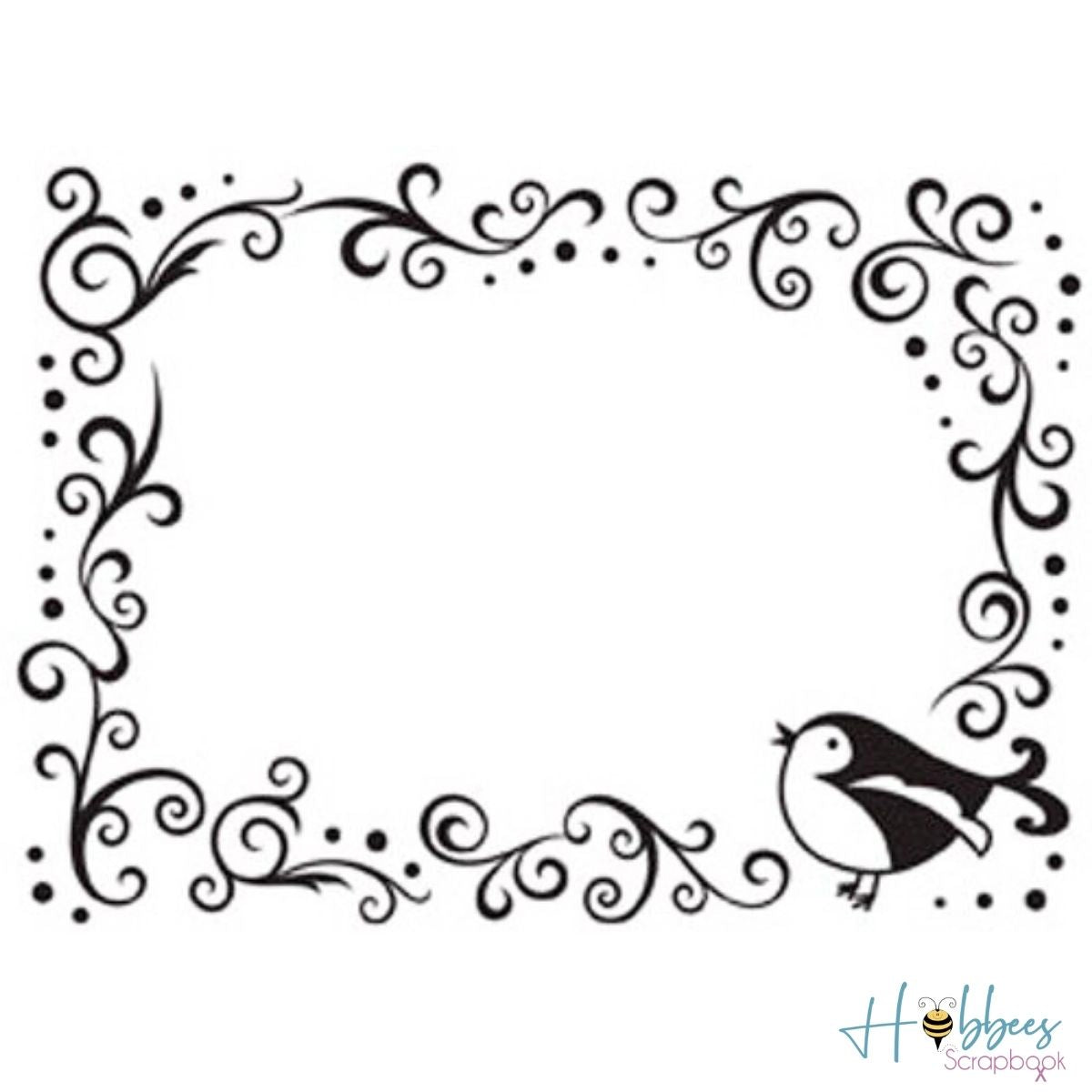 Embossing Bird Scroll Frame / Folder de Grabado Marco Decorado de Pajarito Folders de Grabado Darice