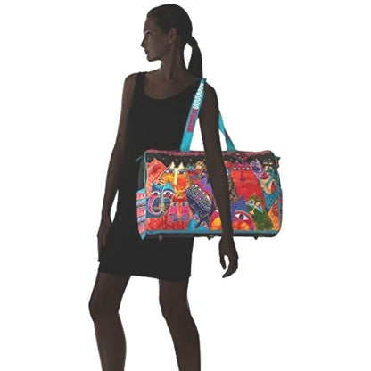 Shoulder Tote Zipper Top / Bolsa de Mano con Cierre Descontinuado Laurel Burch
