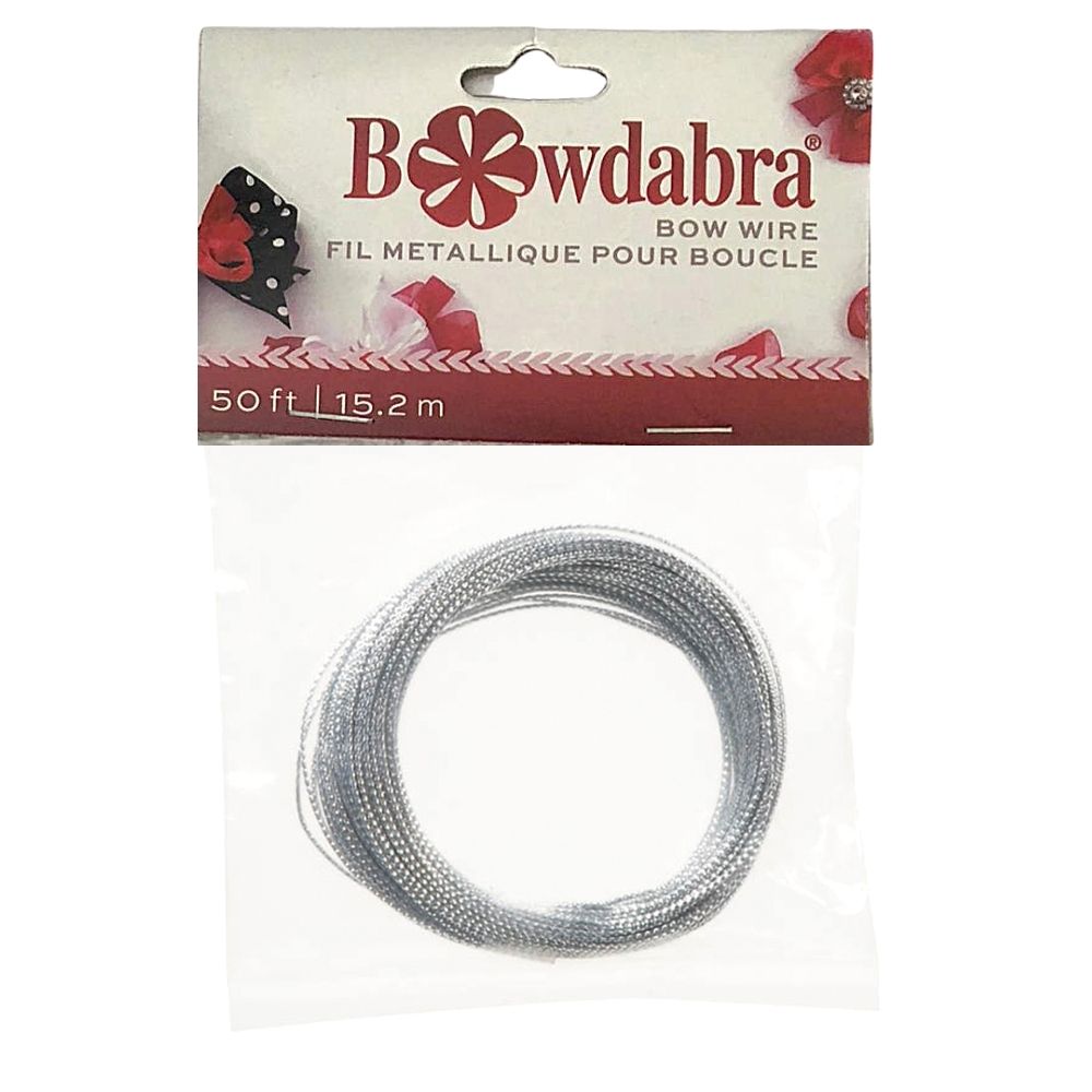 Bowdabra Bow Wire Silver/ Alambre Plateado para Moños Accesorios Darice