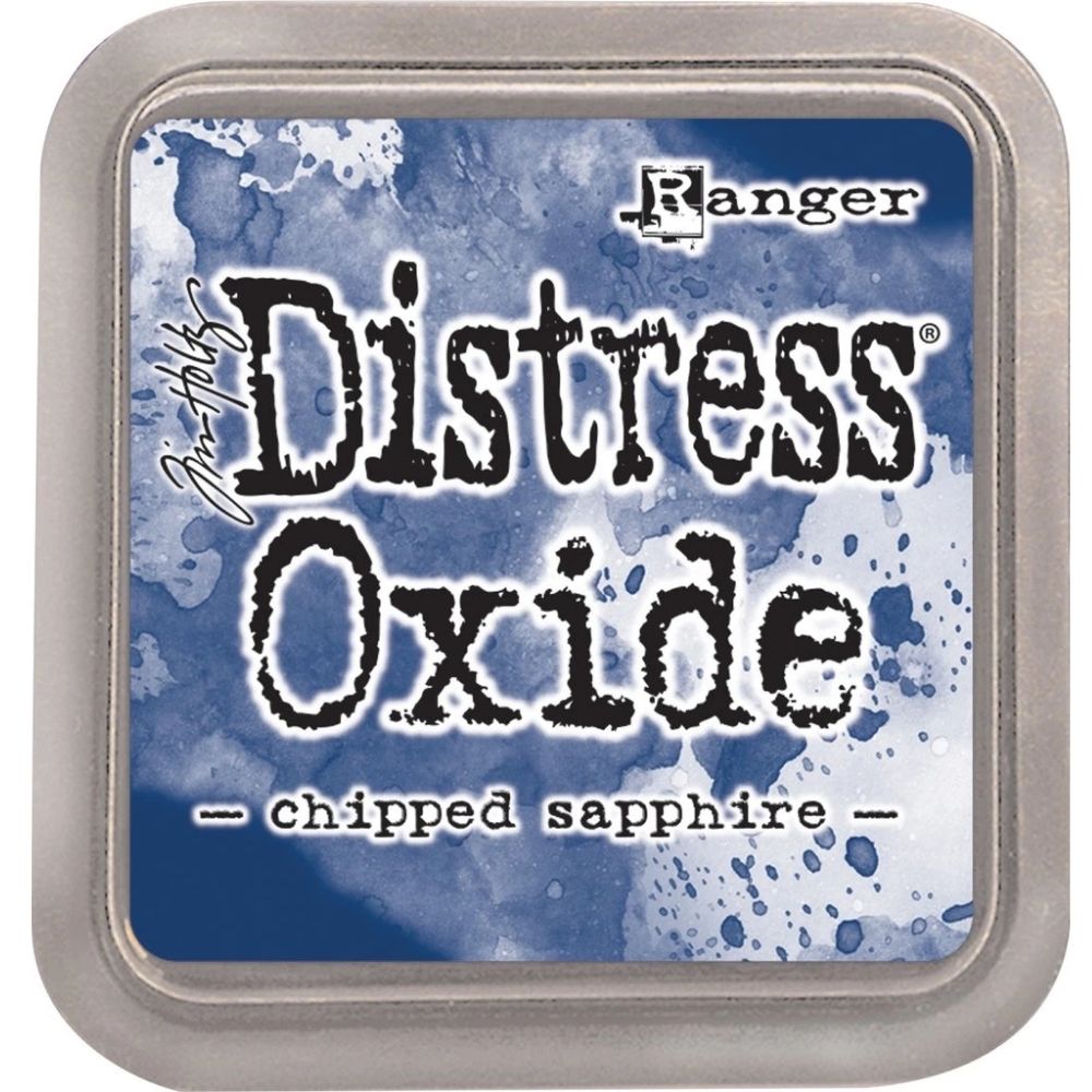 Tim Holtz Distress Oxide Chipped Saphire / Cojin de Tinta Efecto Oxidado Zafiro Tintas Ranger