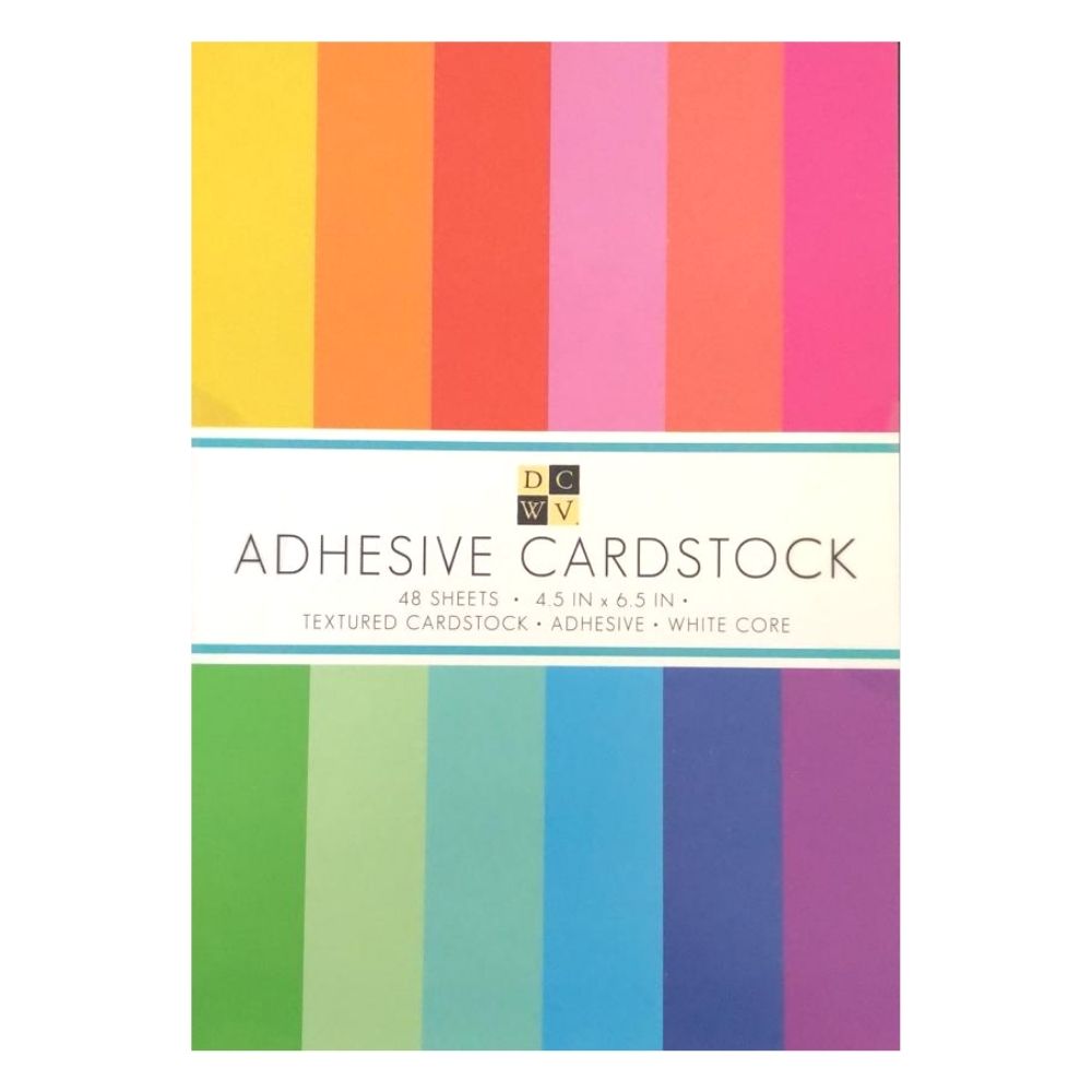 Adhesive Cardstock Brights / Cartulina Adhesiva Colores Brillantes Papel DCWV