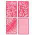 Pink Stencils / 4 Estenciles  American Crafts