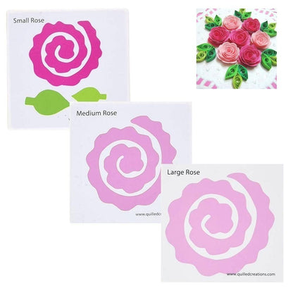 Quilling Blooming Rose Die / Suaje para Filigrana de Rosas Descontinuado Quilled Creations