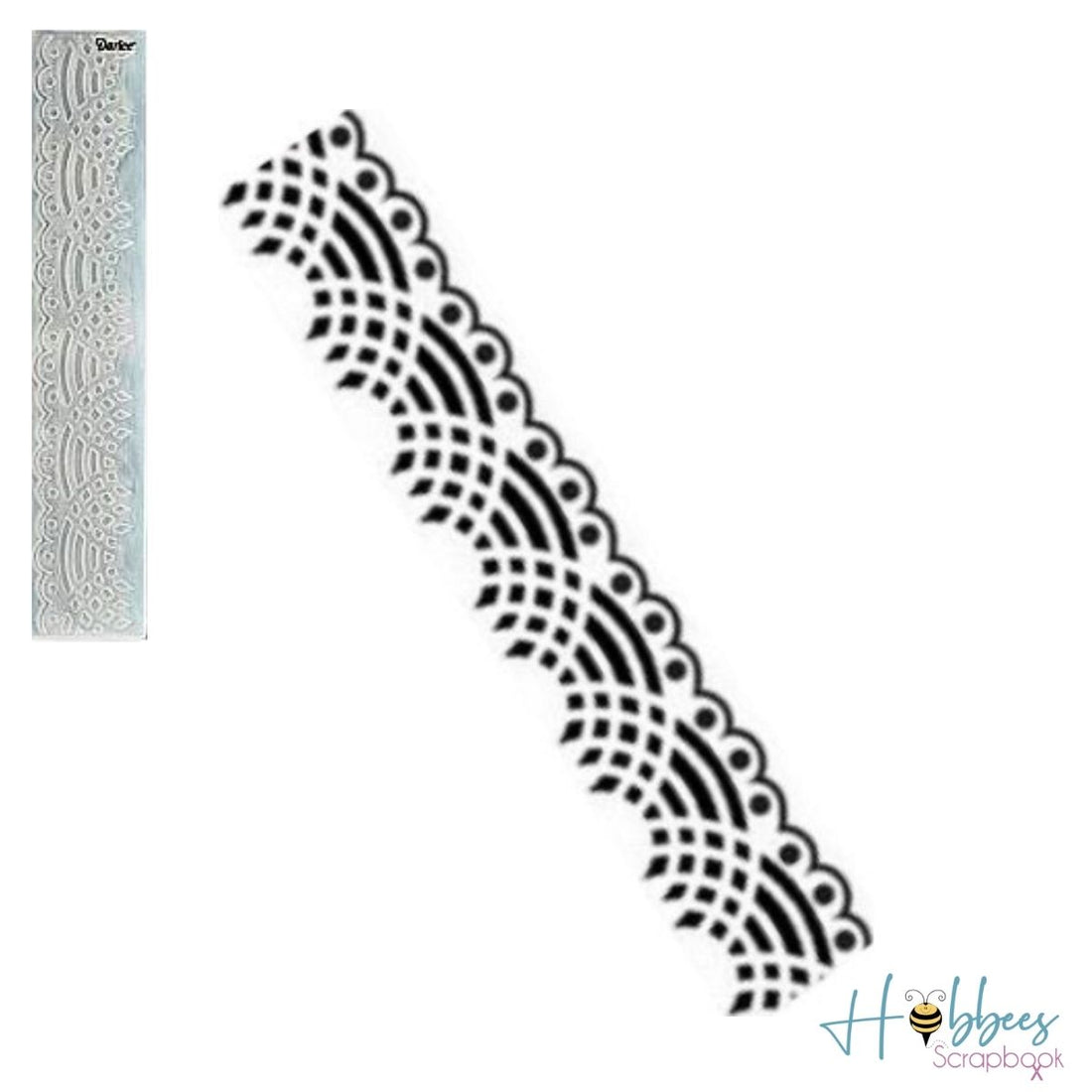 Embossing 2.5 in 12 in Lace / Folder de Grabado Encaje Onditas Folders de Grabado Darice