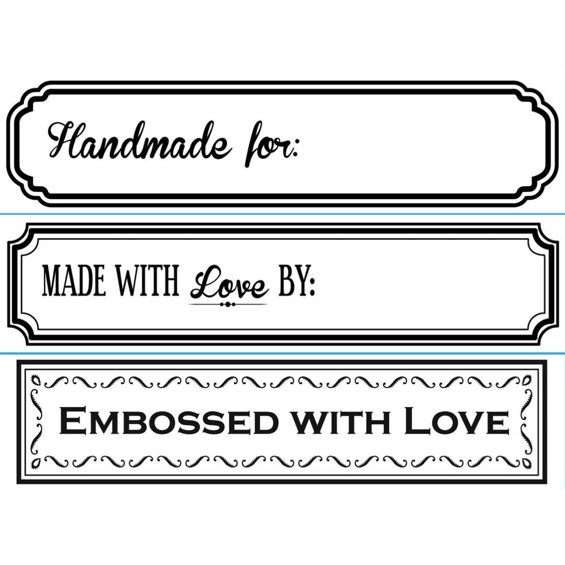 Embossing Handmade By 3 Borders /3 Folders de Grabado Frases Folders de Grabado Darice