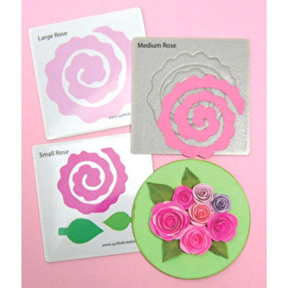 Quilling Blooming Rose Die / Suaje para Filigrana de Rosas Descontinuado Quilled Creations