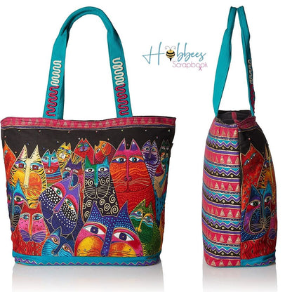 Shoulder Tote Zipper Top / Bolsa de Mano con Cierre Descontinuado Laurel Burch