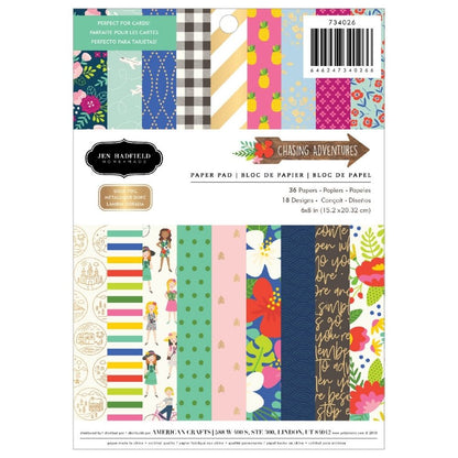 Chasing Adventure Paper Pad 8"x6" / Block de Papel Aventura DESCONTINUADO Pebbles