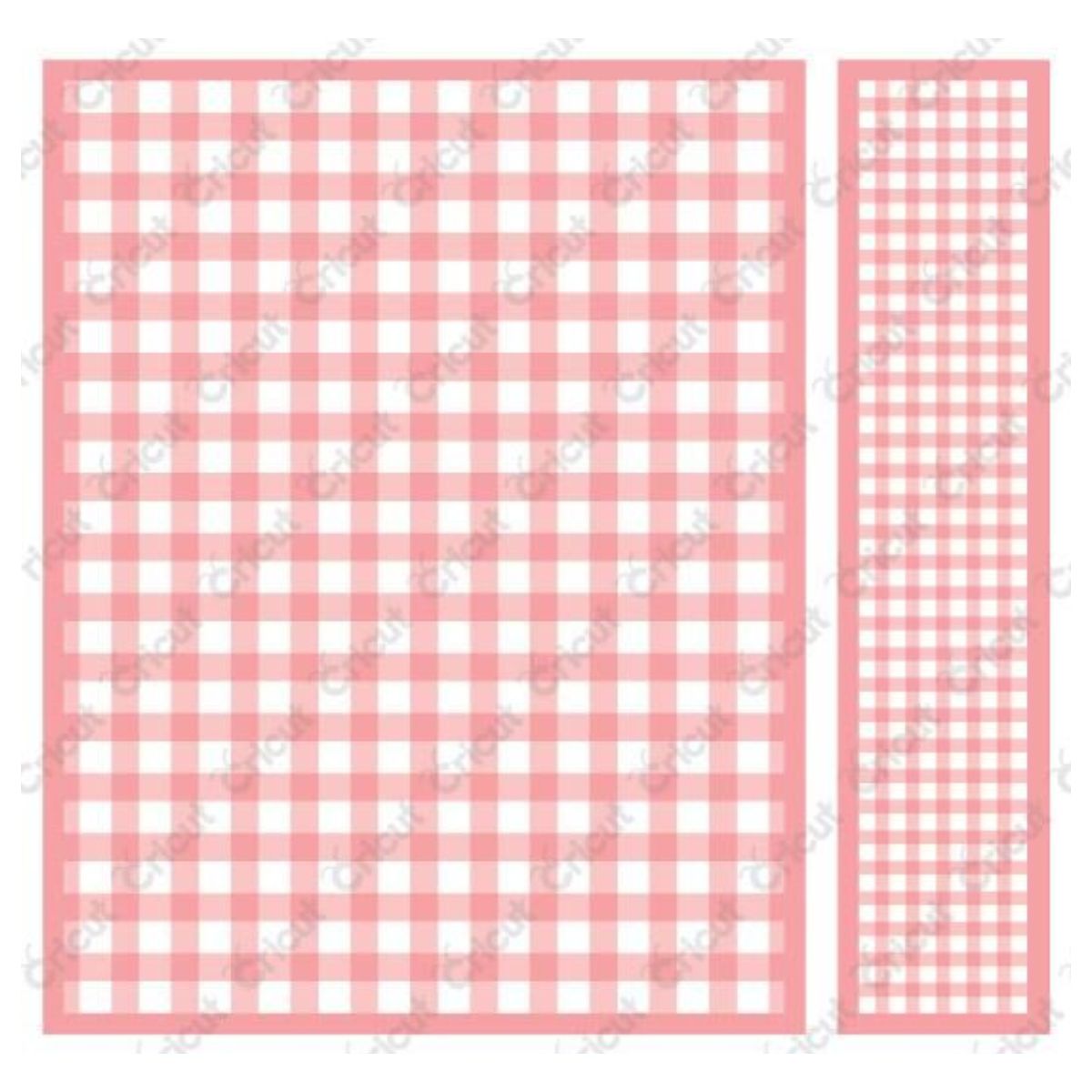 Gingham / 2 Folders de Grabado de Cuadritos Descontinuado Cricut