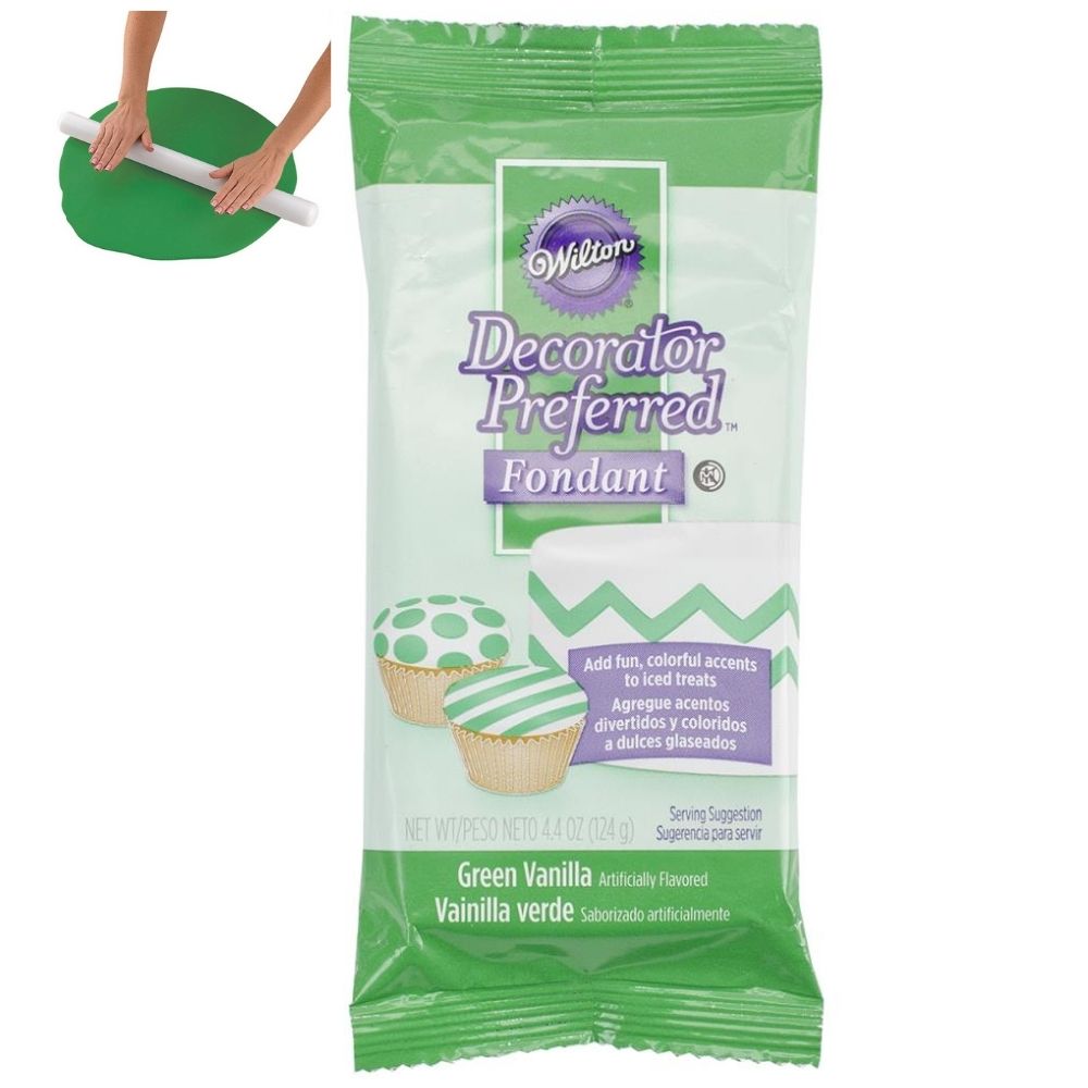 Green Fondant 4.4 Oz / Fondant Verde 124 g Descontinuado Wilton