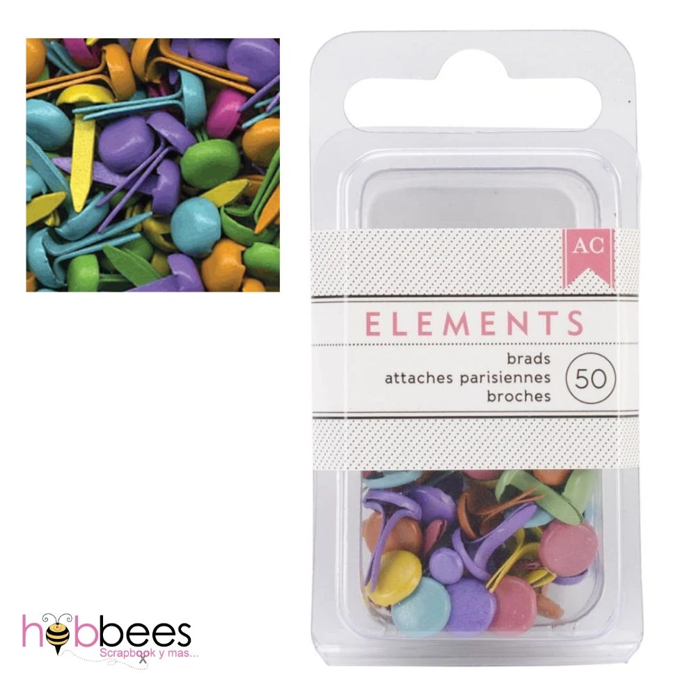 Bright Brads / Chinches de Colores Brillantes Descontinuado American Crafts