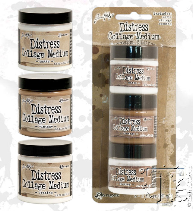 Tim Holtz - Distress Collage Medium / Gel para Pegar Estratificar y Sellar Adhesivos / Pegamentos Ranger