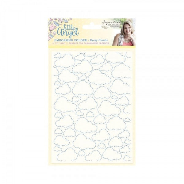 Dotty Clouds Embossing Folder/ Folder de Grabado de Nubes Descontinuado Crafter&